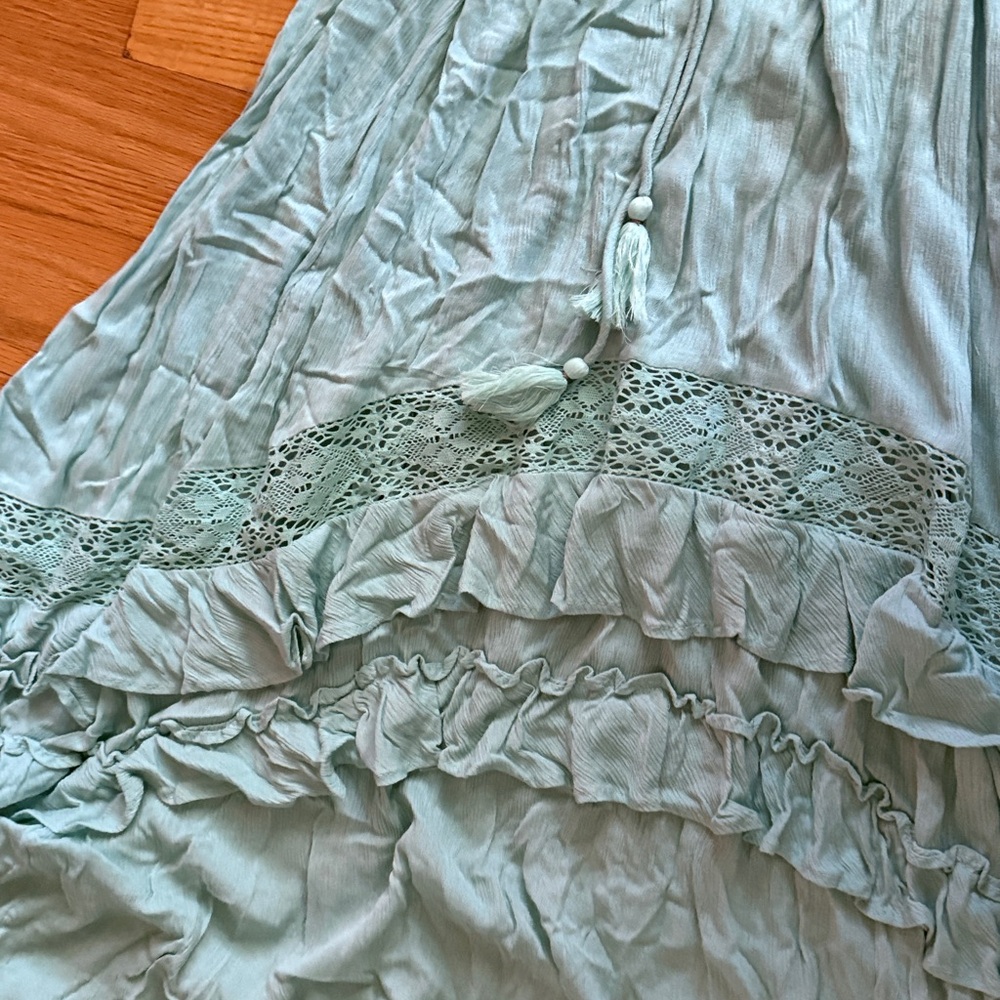 Free People Blue Santa Maria Maxi Dress B06 - Picture 6 of 7